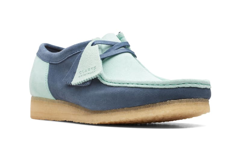 Clarks Originals Wallabee 2CLR Blue/Green Info release loafer 90s hip hop patchwork multicoloured