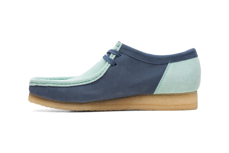 Clarks Originals Wallabee 2CLR Blue/Green Info release loafer 90s hip hop patchwork multicoloured