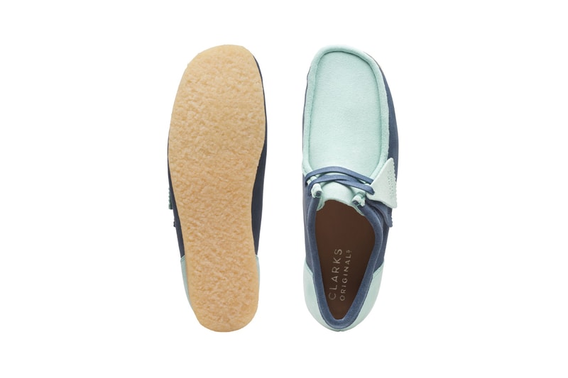 Clarks Originals Wallabee 2CLR Blue/Green Info release loafer 90s hip hop patchwork multicoloured