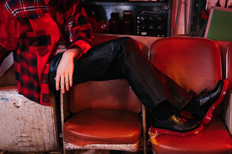 clot dr martens doc 1461 black red edison chen kevin poon collaboration official release date info photos price store list buying guide
