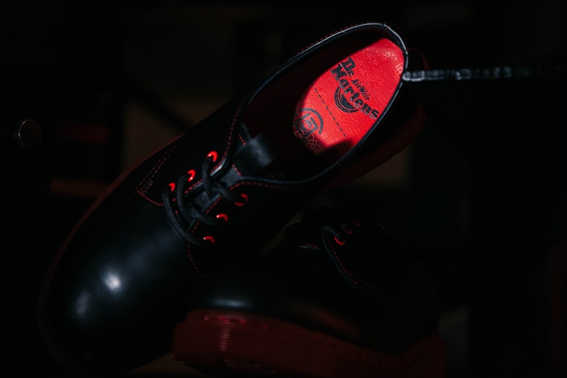 clot dr martens doc 1461 black red edison chen kevin poon collaboration official release date info photos price store list buying guide