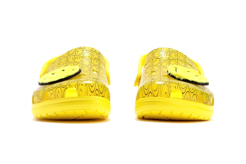 Crocs Translucent Smiley Yellow Clog HBX Info release information 