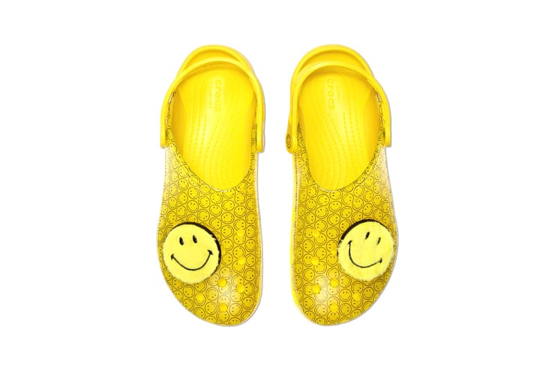 Crocs Translucent Smiley Yellow Clog HBX Info release information 