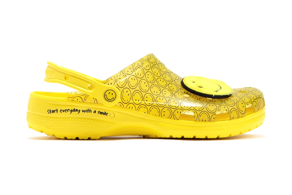 Crocs Translucent Smiley Yellow Clog HBX Info | Hypebeast