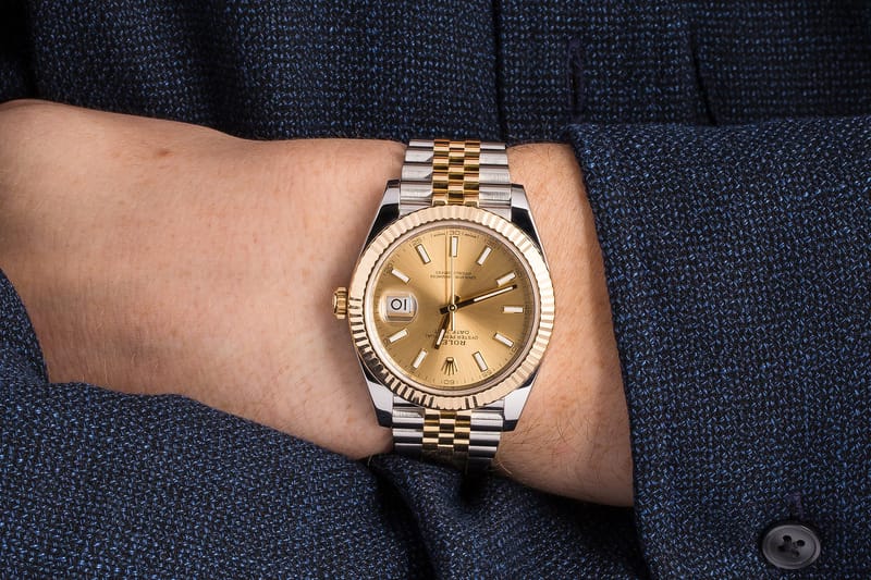 tone tone gold rolex