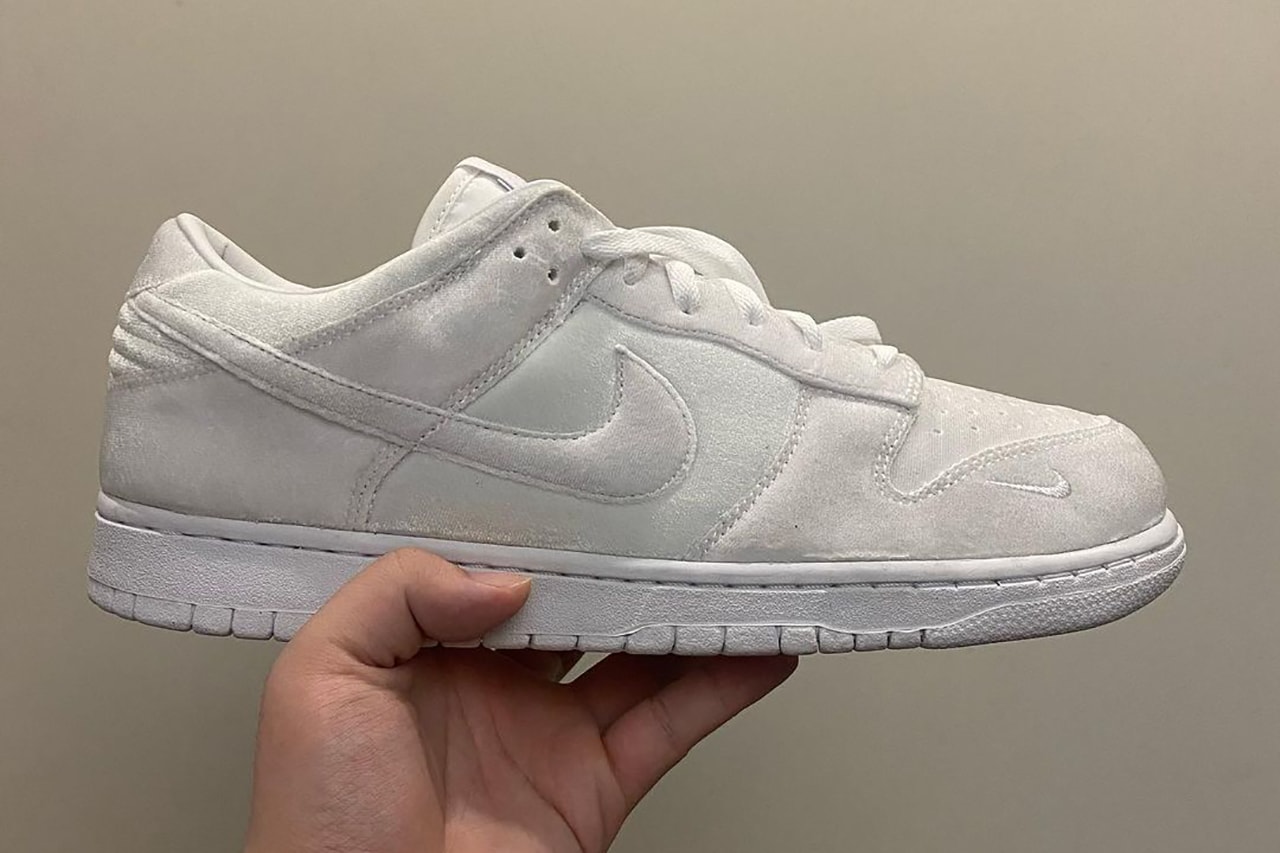 dover street market nike dunk low gray velour release info date store list buying guide photos price 