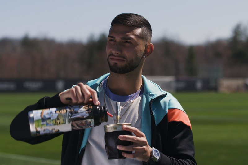 NYCFC bronx blue kit primary 2021-2022 kit cleats Pre-Olympic medal jersey family photos wing/forward 18 goals and 10 assists through 60 games Argentina, Uruguay and other South American Countries "Mate" Tea Universidad de Chile