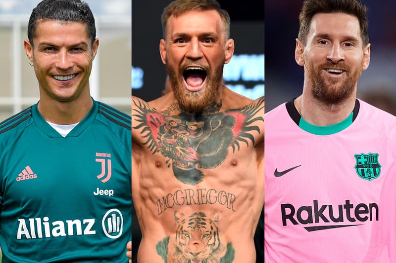 Forbes Highest-Paid Athletes of 2021 conor mcgregor lionel messi cristiano ronaldo Dak Prescott  LeBron James Neymar Roger Federer  Lewis Hamilton Tom Brady kevin Durant 