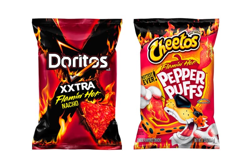 Frito-Lay New Doritos Xxtra Nacho Flavor vs Cheetos Flamin Hot Pepper Puffs Flamin Hot Faceoff