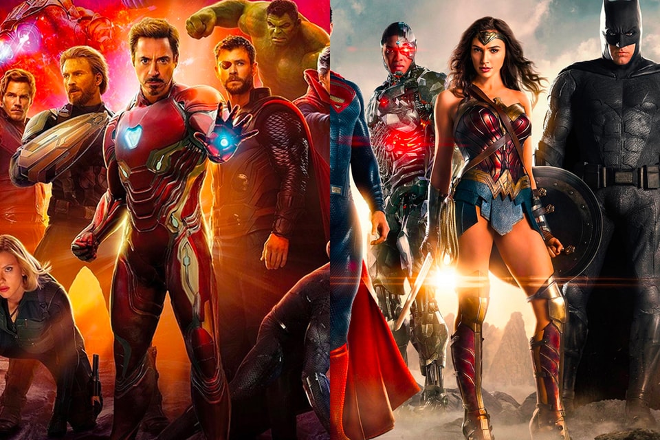 Which superhero films from Marvel and DC Comics are most popular in  Australia?