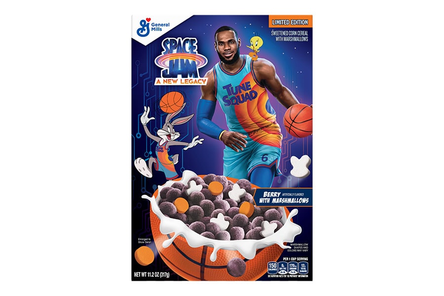 General Mills Space Jam: A New Legacy Cereal Lebron James Looney Tunes Release Movie