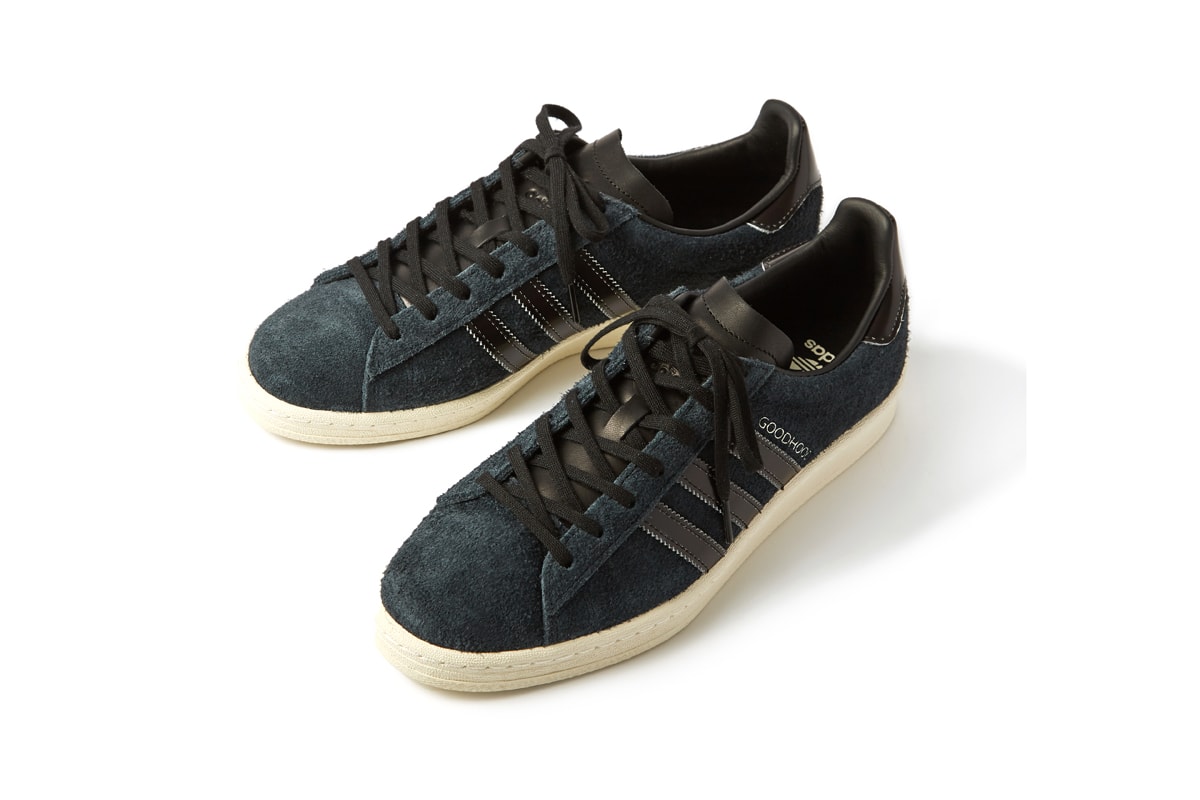 Goodhood x adidas Originals Campus 80 Thermochromic Panels Suede Leather Three Stripes Stars East London Store Independent Shop Release Information Collaboration Shoe Sneaker Footwear OG First Look Drop Date