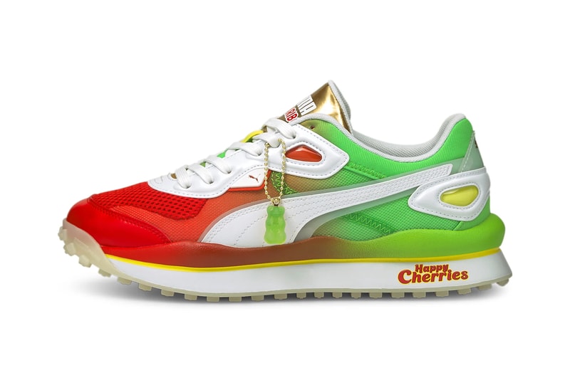 haribo puma street rider happy cherries ca pro goldbears 382879 382878 01 white team gold Poinciana jas green red 