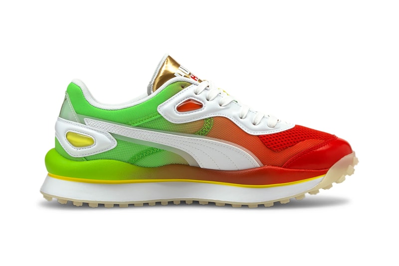 haribo puma street rider happy cherries ca pro goldbears 382879 382878 01 white team gold Poinciana jas green red 