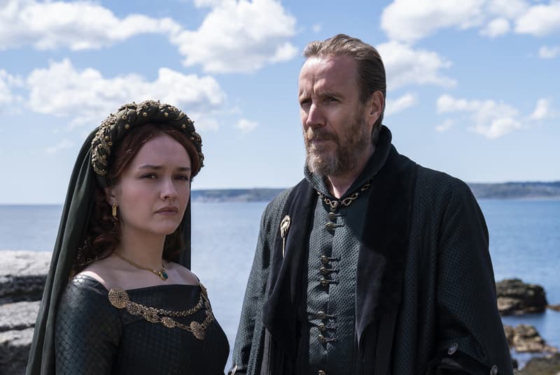 HBO Reveals First-Look Photos of 'Game of Thrones' Prequel 'House of the Dragon'  Paddy Considine, Olivia Cooke, Emma D’Arcy, Matt Smith, Steve Toussaint, Rhys Ifans, Eve Best, Sonoya Mizuno, and Fabien Frankel Princess Rhaenyra Targaryen Daemon Targaryen george r.r. martin