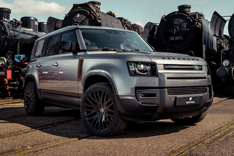 Heritage Customs Valiance New Land Rover Defender Rust Components Oxidized Panels Metal Brush Polished Carbon Fiber Gold Aluminium Custom Body Kit Wheels Rims Upgrades TuneNiels van Roij Design