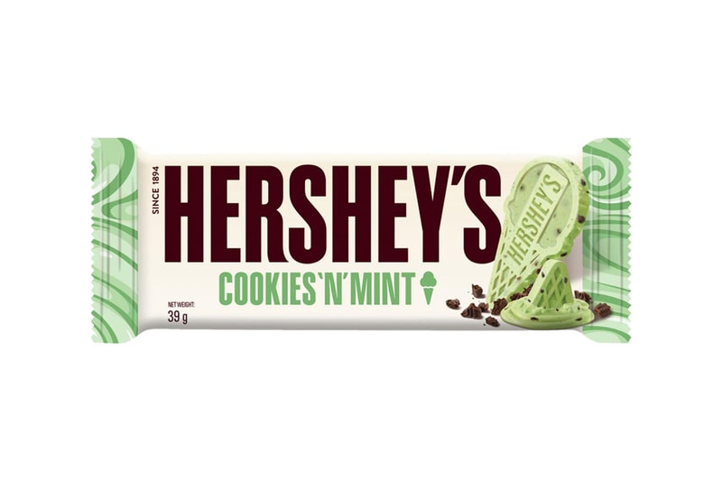 Hersheys Three Ice Cream Shoppe Bar cookies n mint birthday cake strawberry n creme chocolate cone shape confectionary sweets info
