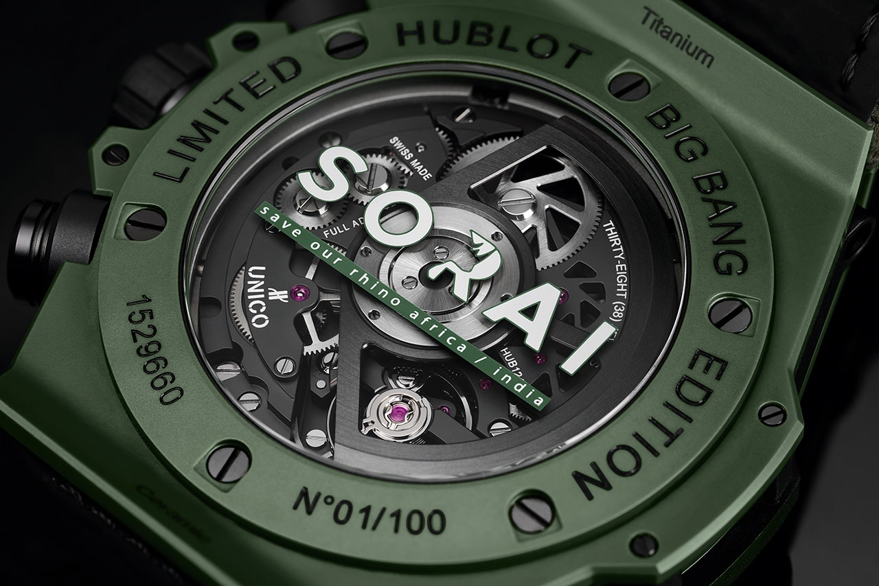 Hublot Launches Second Big Bang Unico Chronograph to Aid Rhino Conservation in South Africa