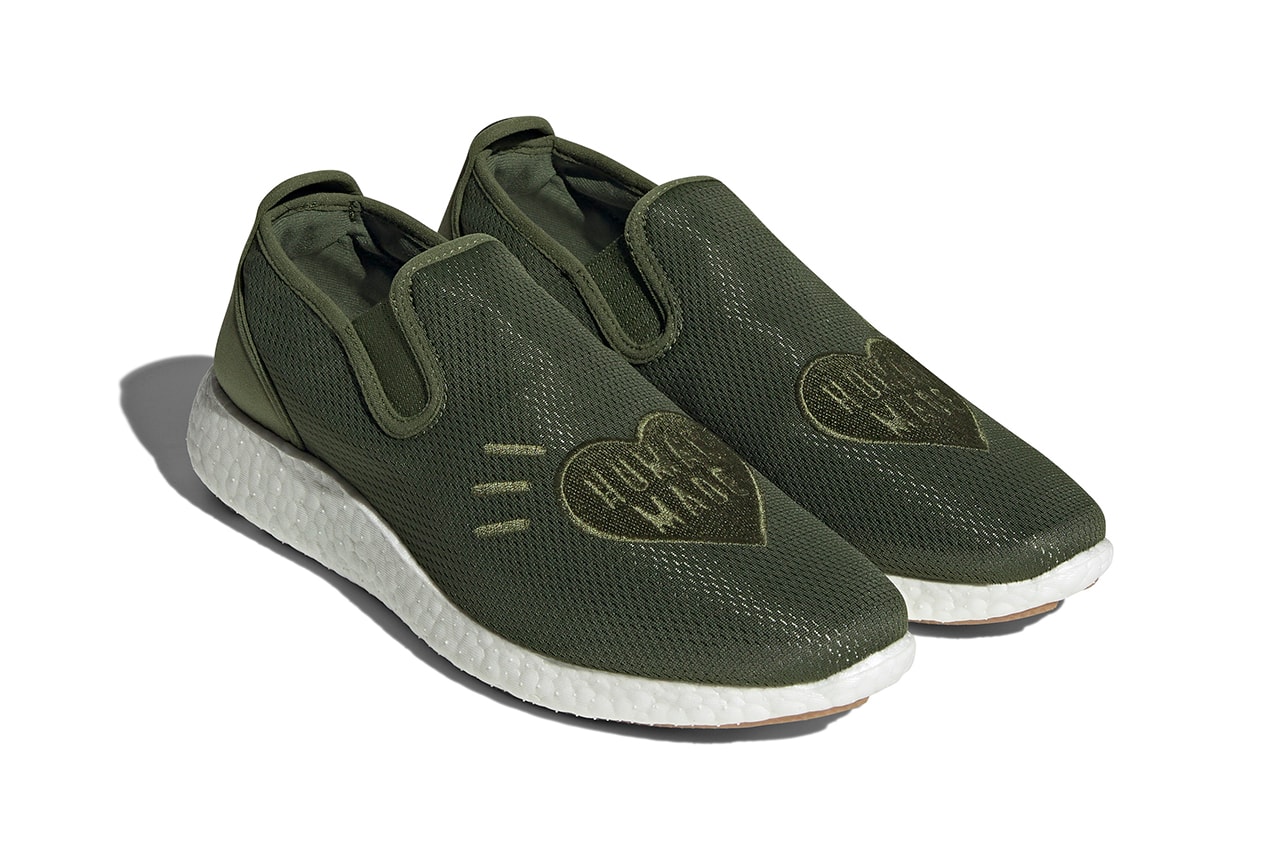 human made adidas originals slipon pure hm release date info store list buying guide photos price black white H02546 olive GX5204 white GX5203