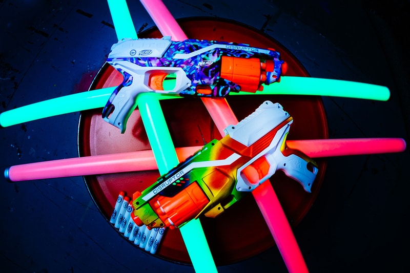 hype nerf soft play gun blaster heat temperature co branding darts graffiti exlusive limited edition design core signature icons  