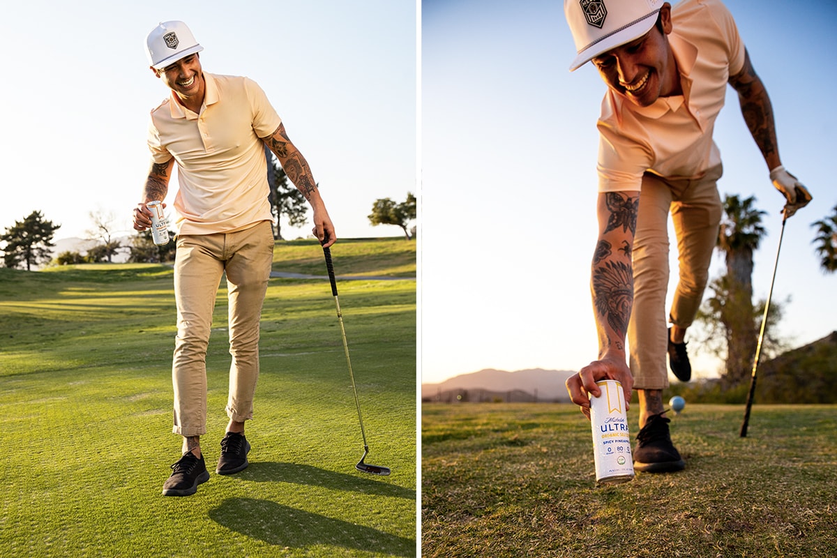 ultra seltzer golf tournament golfing streetwear beverage 