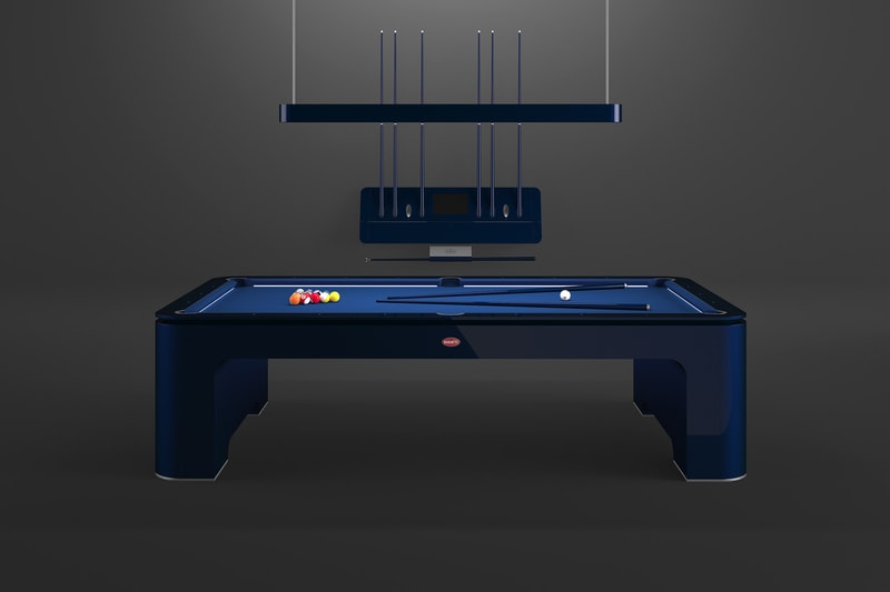 IXO Iconic Xtrem Objects Bugatti carbon pool table carbon fiber titanium luxury Italian Spanish design home IXO  Industrial Design
