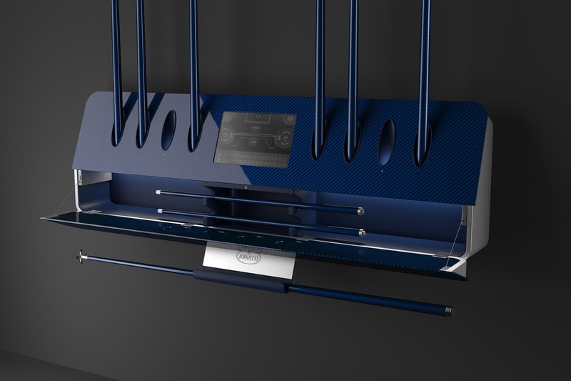 IXO Iconic Xtrem Objects Bugatti carbon pool table carbon fiber titanium luxury Italian Spanish design home IXO  Industrial Design