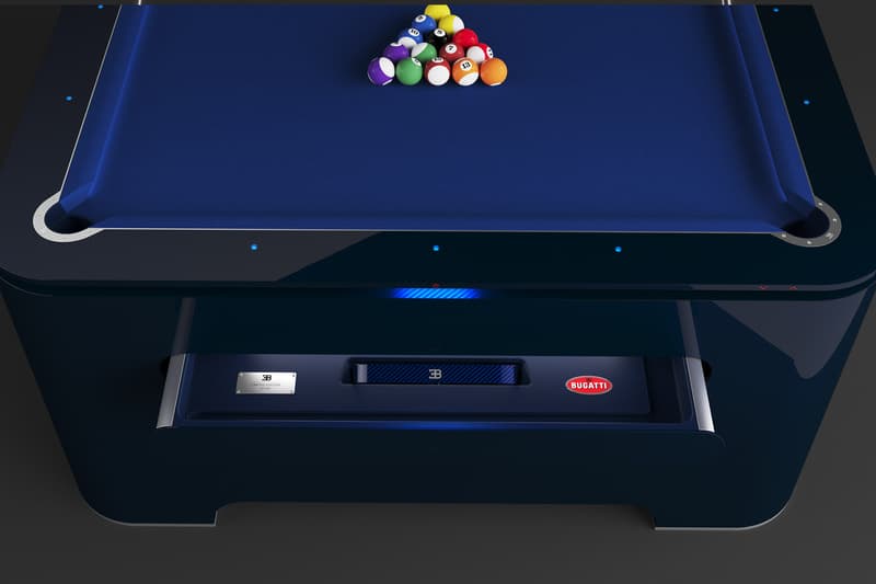 IXO Iconic Xtrem Objects Bugatti carbon pool table carbon fiber titanium luxury Italian Spanish design home IXO  Industrial Design