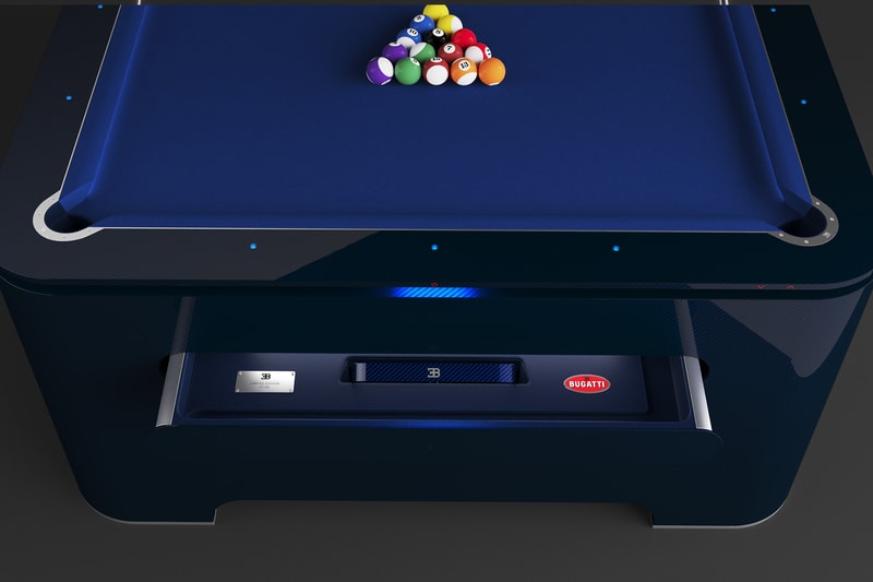 IXO Iconic Xtrem Objects Bugatti carbon pool table carbon fiber titanium luxury Italian Spanish design home IXO  Industrial Design