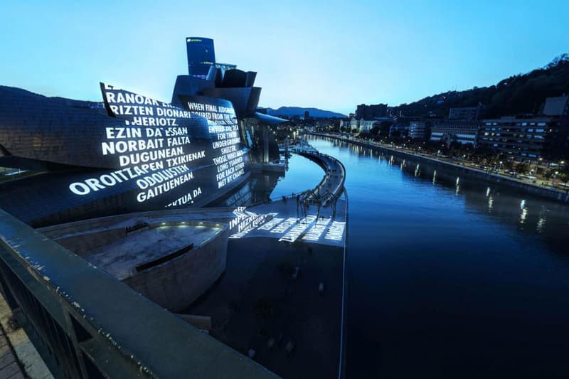 jenny holzer truisms installation guggenheim bilbao