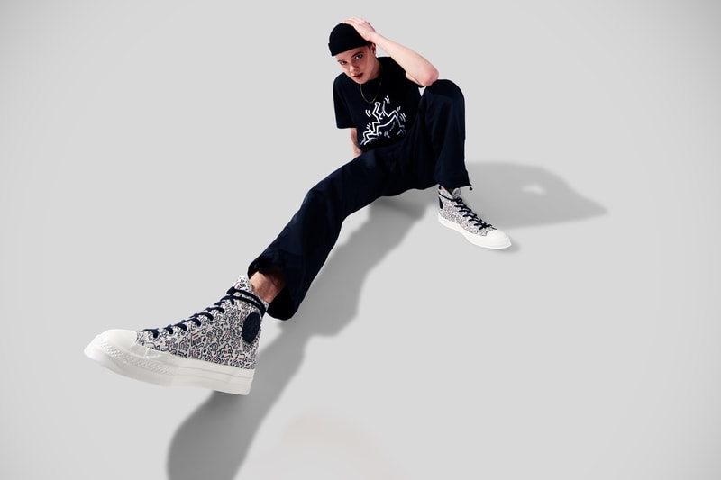 Keith Haring x Converse Collaboration Collection Chuck Taylor All Star 70 Pro Leather Run Star Hike Release Information Foundation AIDS Charity New York City Subway Side Walk Artwork Pop Art Graffiti Design Collab Drop Date 