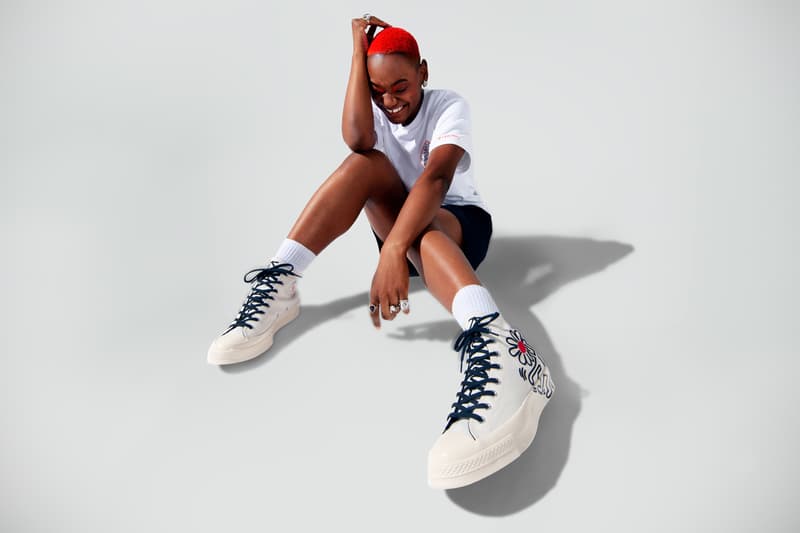 Keith Haring x Converse Collaboration Collection Chuck Taylor All Star 70 Pro Leather Run Star Hike Release Information Foundation AIDS Charity New York City Subway Side Walk Artwork Pop Art Graffiti Design Collab Drop Date