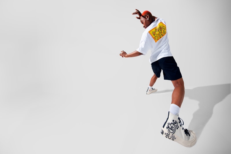Keith Haring x Converse Collaboration Collection Chuck Taylor All Star 70 Pro Leather Run Star Hike Release Information Foundation AIDS Charity New York City Subway Side Walk Artwork Pop Art Graffiti Design Collab Drop Date 