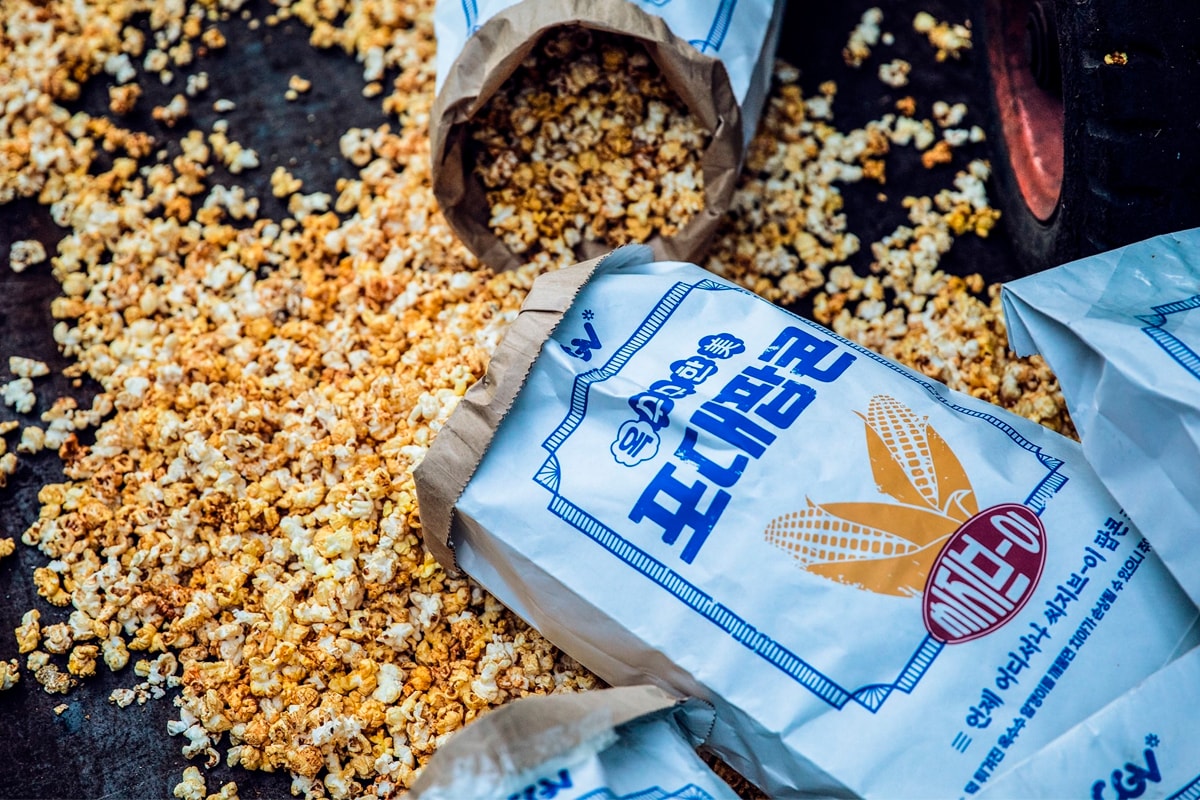 Korean Cinema CJ CGV Cement Bag Popcorn Taste Review Buy Price