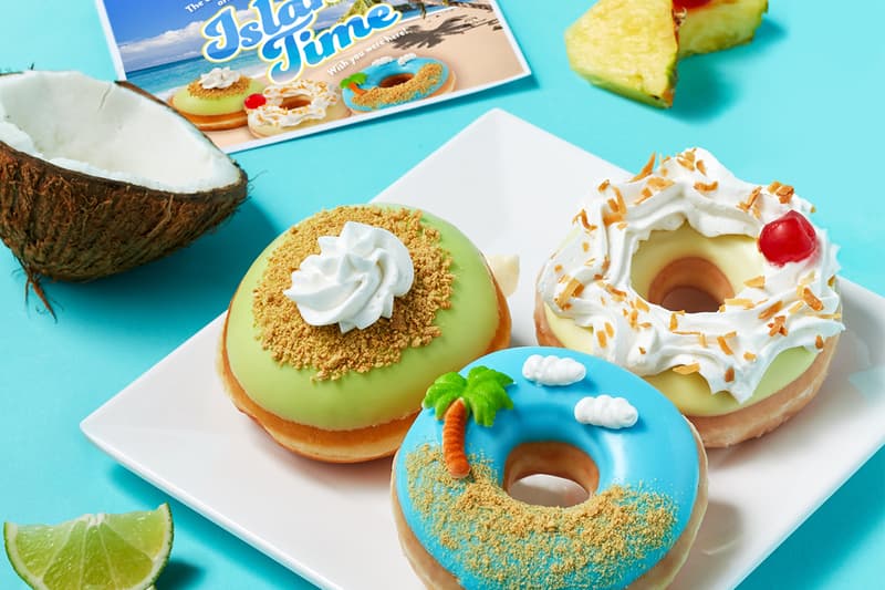 Krispy Kreme Is Bringing the Island Vibes With Latest Piña Colada and Key Lime Donut Krispy Kreme Doughnut