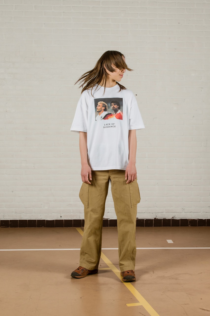 Lack of Guidance lookbook spring/summer 2021 ss21 football inspired clothing t-shirts sweats hoodies release info