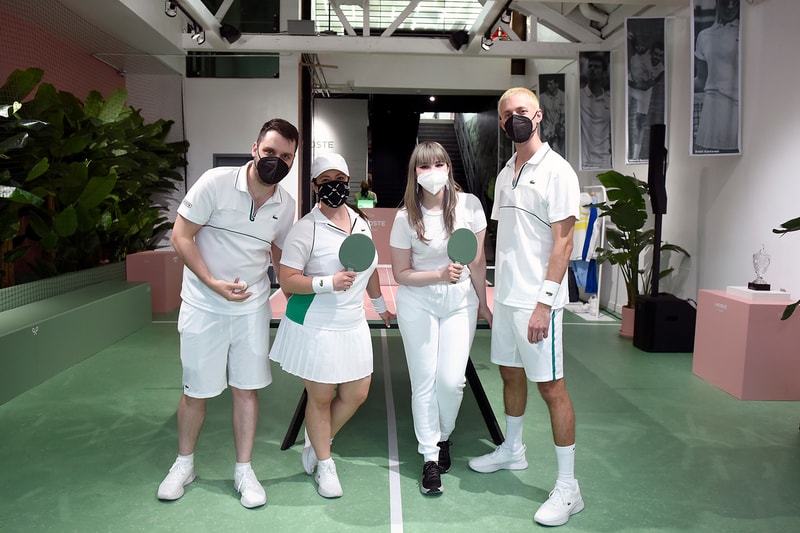 tennis sport country club melrose place los angeles ping pong tabel pink green core collection retail concept