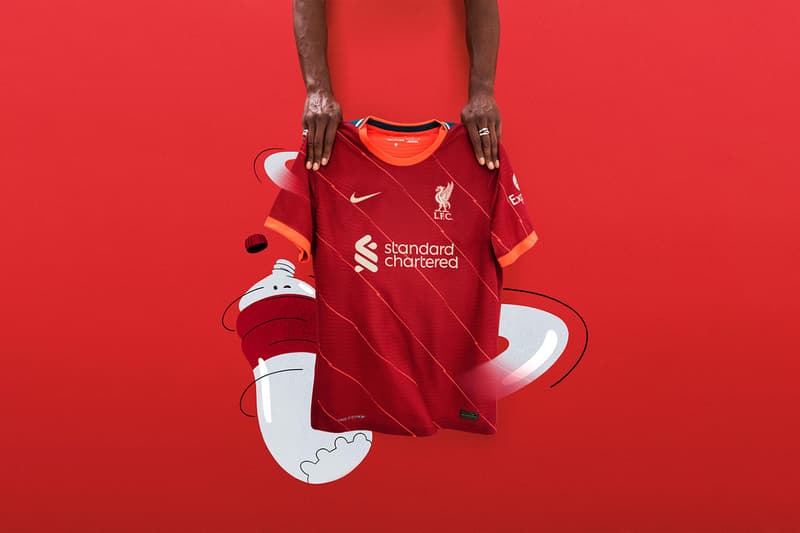 liverpool nike football soccer virgil van dijk home kit 2021/22 season champions league first look release informatio