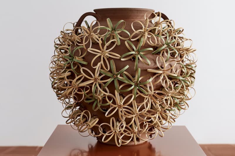 Latest LOEWE Weaves Collection Will Be Sold in Collaboration With Sotheby's accessories artisan crafted objects including artist-embellished Galician chestnut roasters, woven leather bags, baskets and accessories ark min chen laia arqueros Modern and Contemporary Art New York auctions fashion jonathan anderson jw anderson chestnut roasters