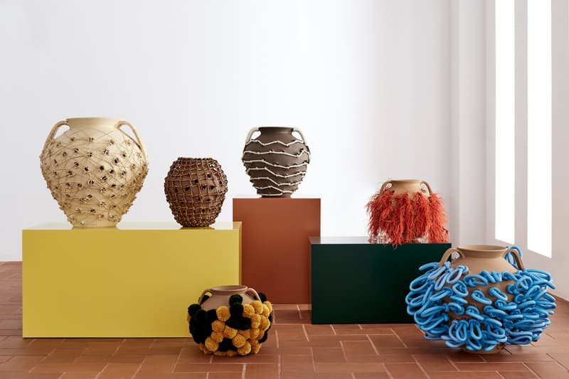 Latest LOEWE Weaves Collection Will Be Sold in Collaboration With Sotheby's accessories artisan crafted objects including artist-embellished Galician chestnut roasters, woven leather bags, baskets and accessories ark min chen laia arqueros Modern and Contemporary Art New York auctions fashion jonathan anderson jw anderson chestnut roasters