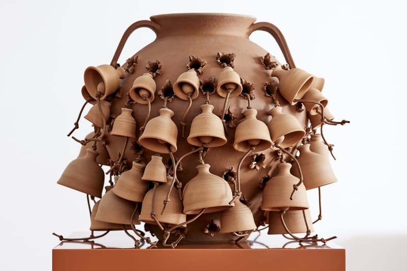Latest LOEWE Weaves Collection Will Be Sold in Collaboration With Sotheby's accessories artisan crafted objects including artist-embellished Galician chestnut roasters, woven leather bags, baskets and accessories ark min chen laia arqueros Modern and Contemporary Art New York auctions fashion jonathan anderson jw anderson chestnut roasters