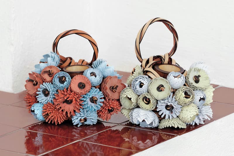Latest LOEWE Weaves Collection Will Be Sold in Collaboration With Sotheby's accessories artisan crafted objects including artist-embellished Galician chestnut roasters, woven leather bags, baskets and accessories ark min chen laia arqueros Modern and Contemporary Art New York auctions fashion jonathan anderson jw anderson chestnut roasters