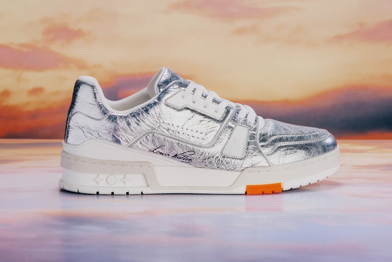 louis vuitton spring summer 2021 lv trainer colorways pink rhinestone silver white yellow green burgundy orange neon sandals