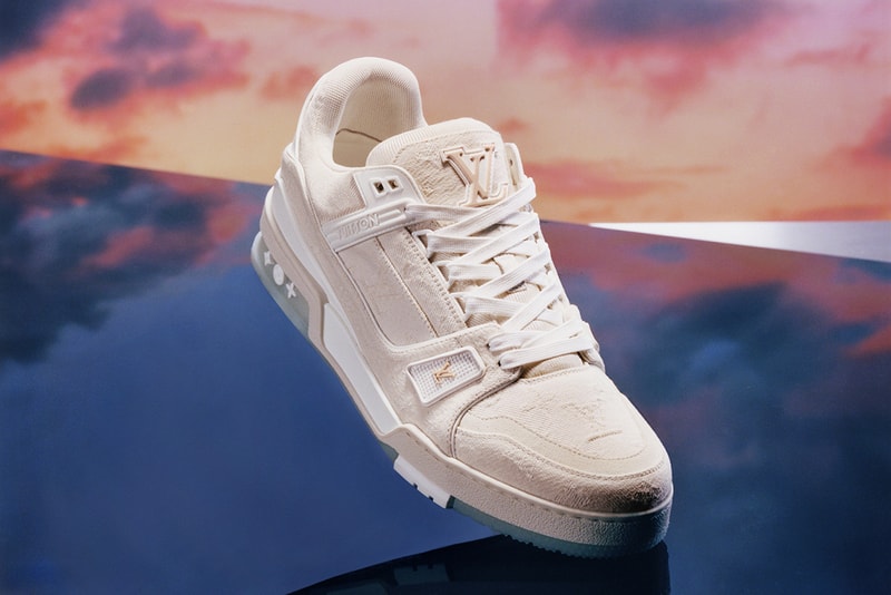 louis vuitton spring summer 2021 lv trainer colorways pink rhinestone silver white yellow green burgundy orange neon sandals