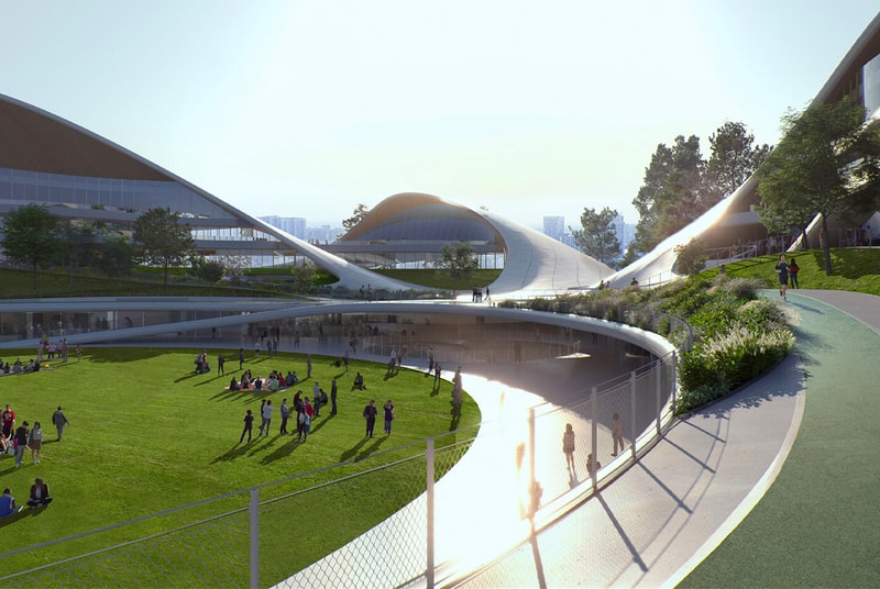 MAD Takes Inspiration From the Movements of the Wind for Jiaxing Civic Center's New Roof china beijing architecture yansong design contemporary yangtze river eastern china 