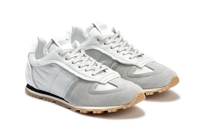 Maison Margiela Nylon Runner OG Silver Chalk White MMM MM6 Release Information Drop Date Sneaker Shoe Footwear Trainer HBX HYPEBEAST 