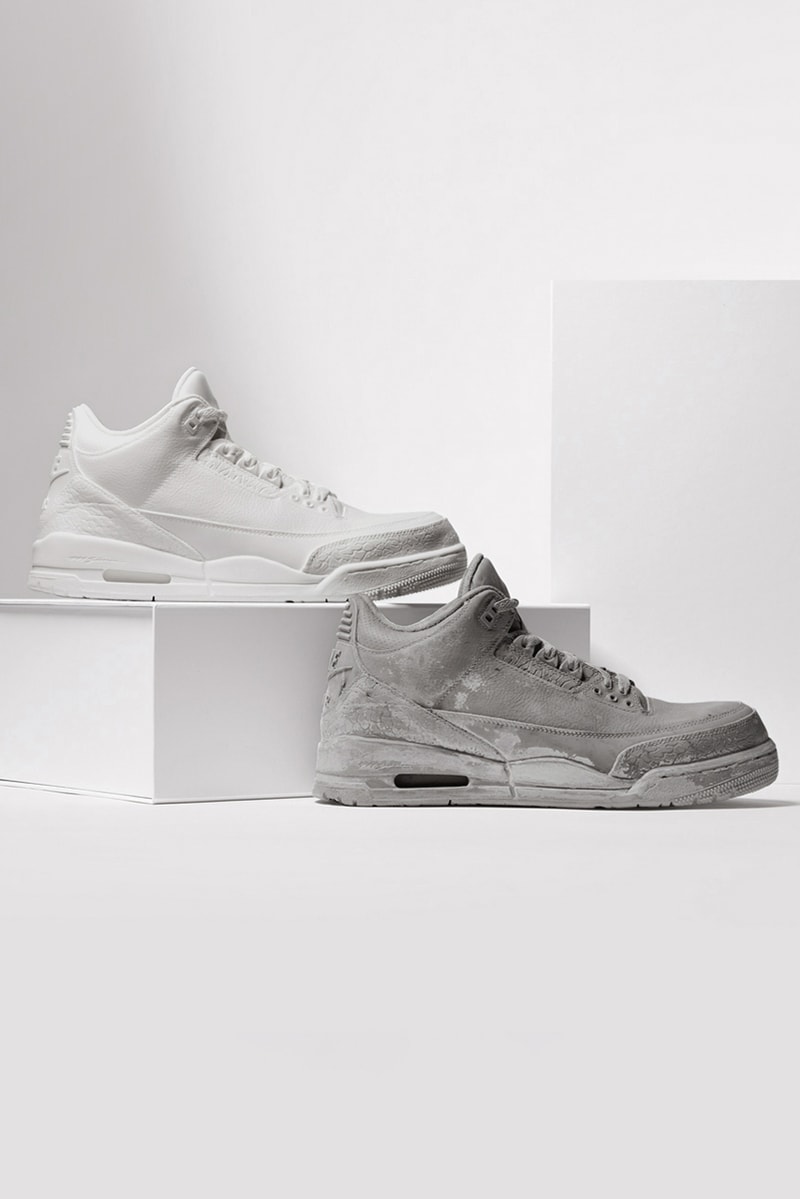 matthew senna air jordan 3 sculpture white resin cement resin metallic silver release info date store list buying guide photos price 