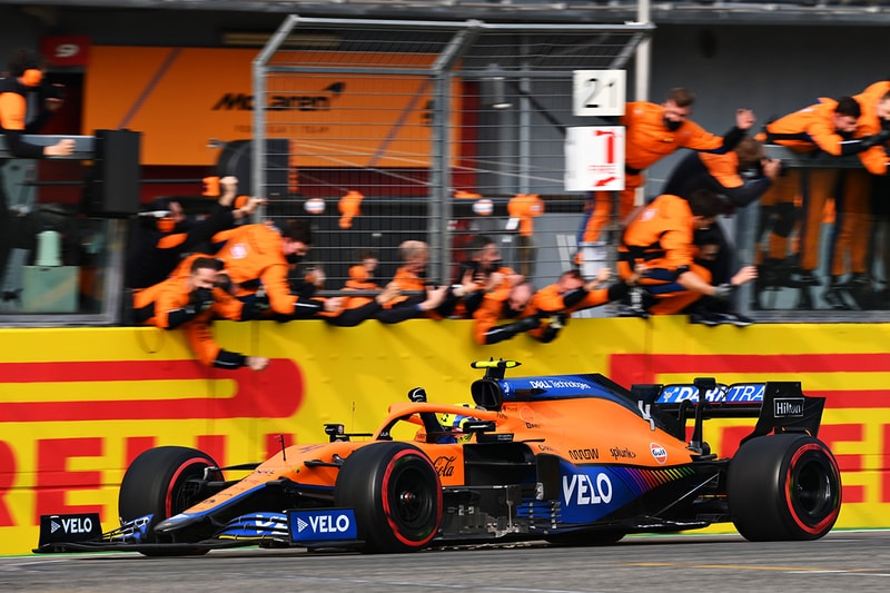 formula 1 monaco grand prix mclaren racing team lando norris gulf livery interview daniel ricciardo