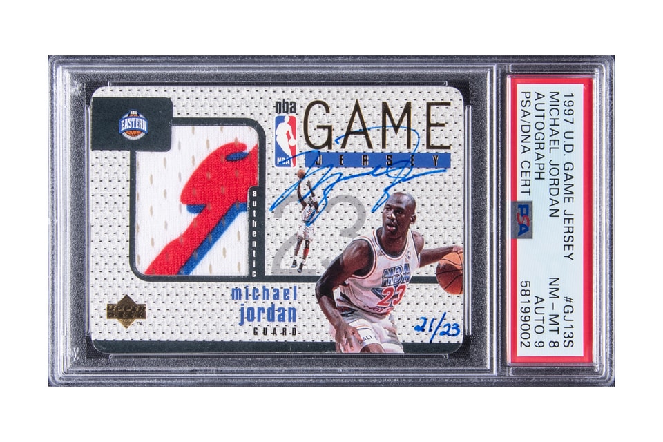 Rare Michael Jordan autographed game jersey patch trading card