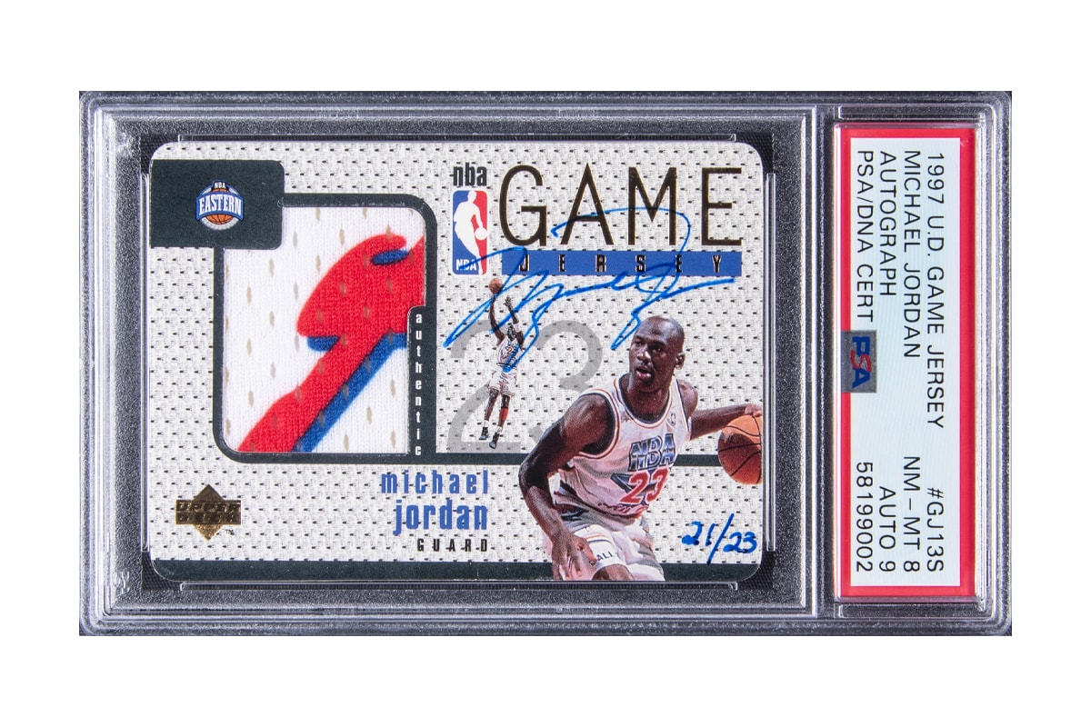 Michael Jordan Signed NBA-All Star Game Patch Card To Fetch Upwards of $2.5M USD at Auction trading cards sports memorabilia nba chicago bulls charlotte hornets kobe bryant